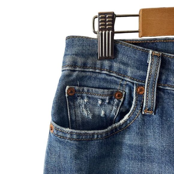 Levi's Wedgie Skinny Distressed Ripped Jeans Size 25 - Picture 4 of 7